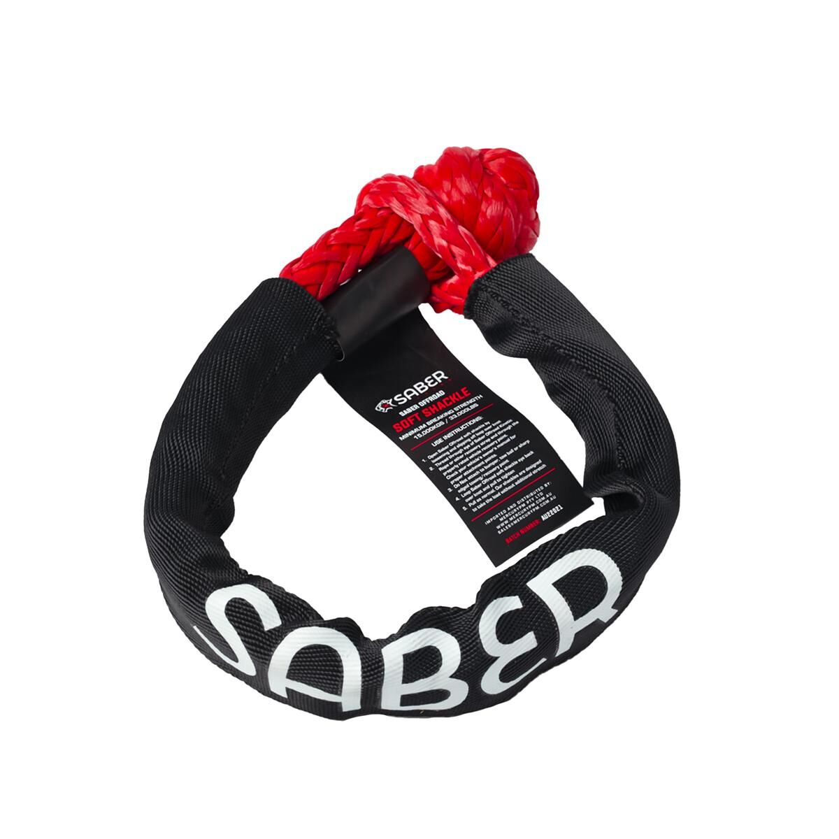 SABER SOFT SHACKLE WITH PROTECTIVE SHEATH - 15,000KG, , scaau_hi-res