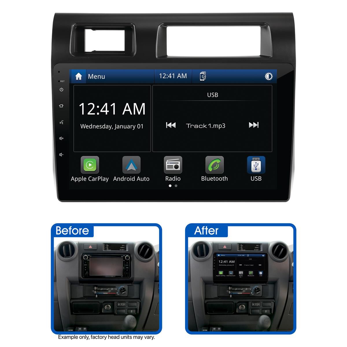 9" MULTIMEDIA RECEIVER TO SUIT TOYOTA LANDCRUISER 70 SERIES, , scaau_hi-res