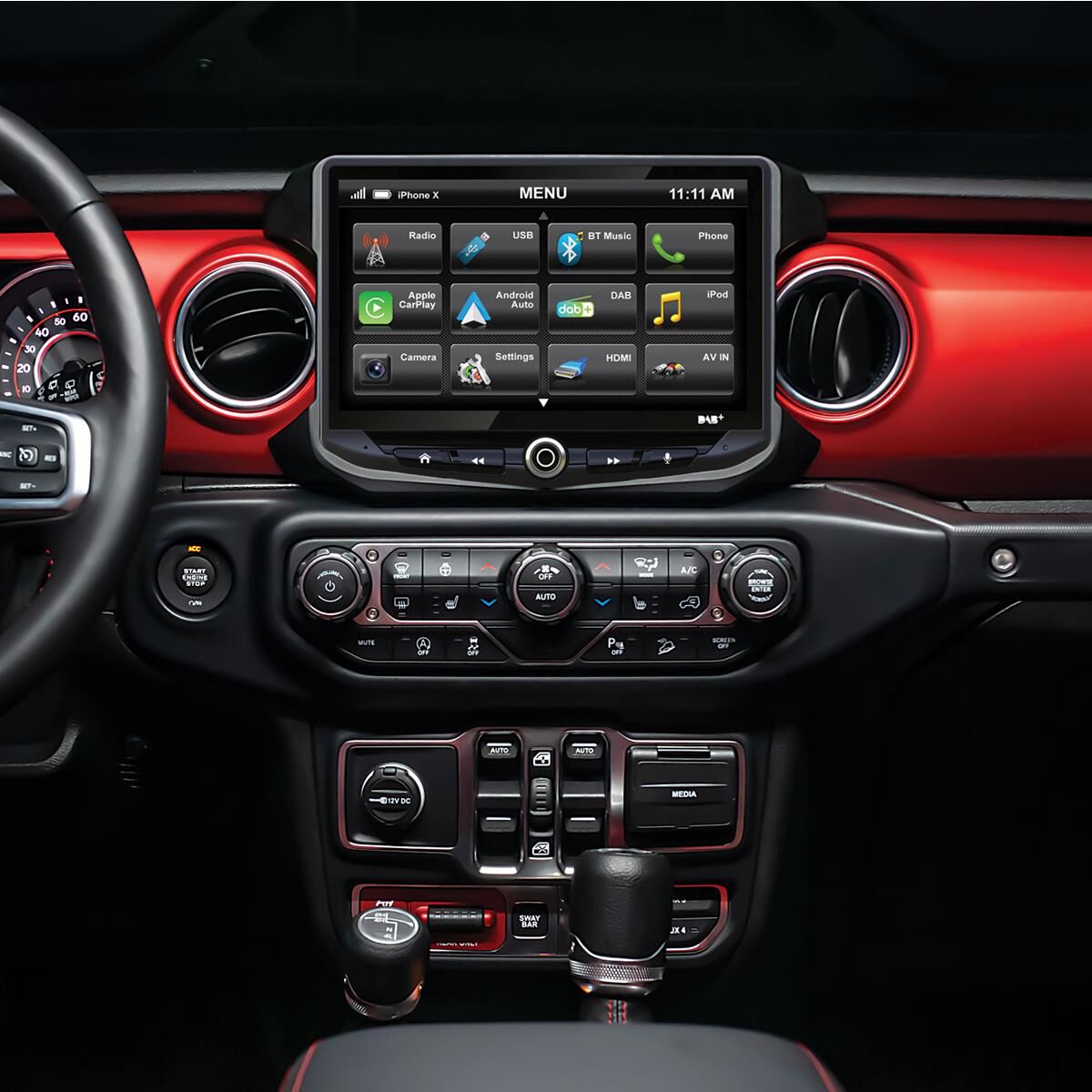 10" MULTIMEDIA RECEIVER TO SUIT JEEP GLADIATOR JT & WRANGLER JL, , scaau_hi-res