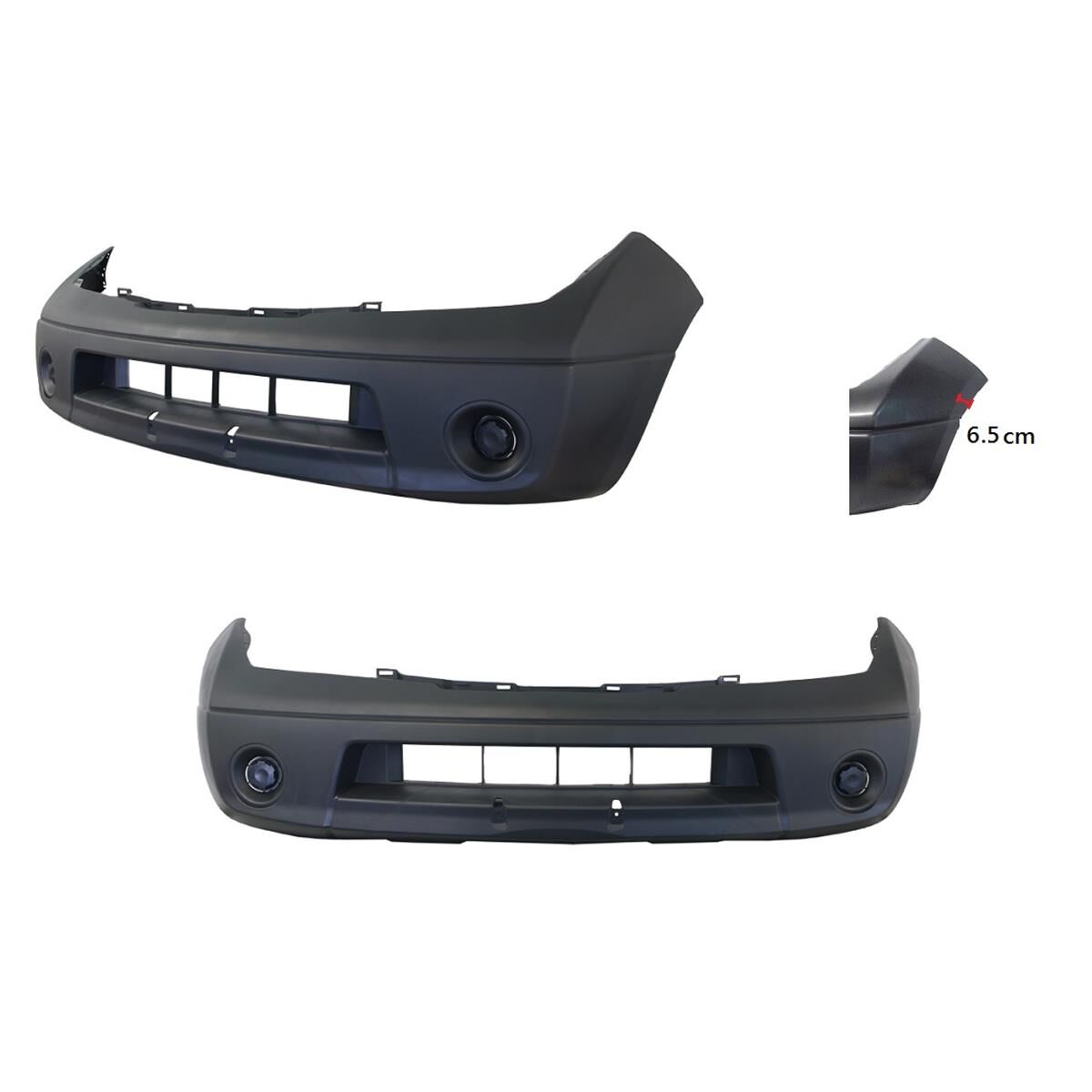 NISSAN NAVARA  D40  11/2005 ~ 01/2010  FRONT BUMPER BAR COVER  SPAIN BUILT  WITHOUTNUMBER PLATE HOLDER, , scaau_hi-res