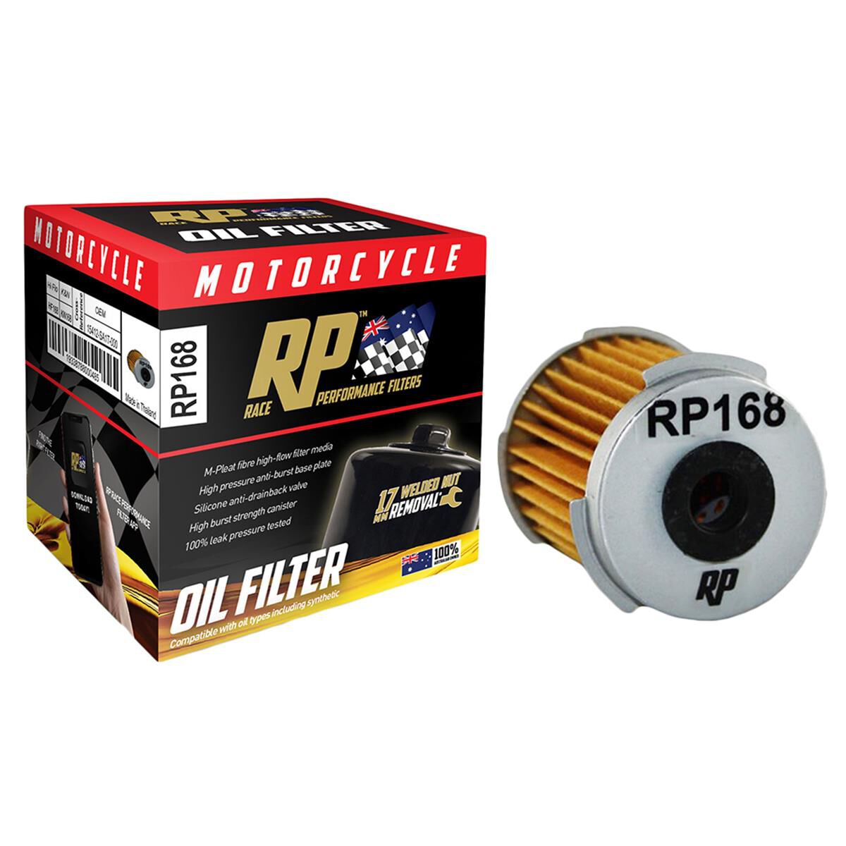 BIKE OIL FILTER RP168, , scaau_hi-res