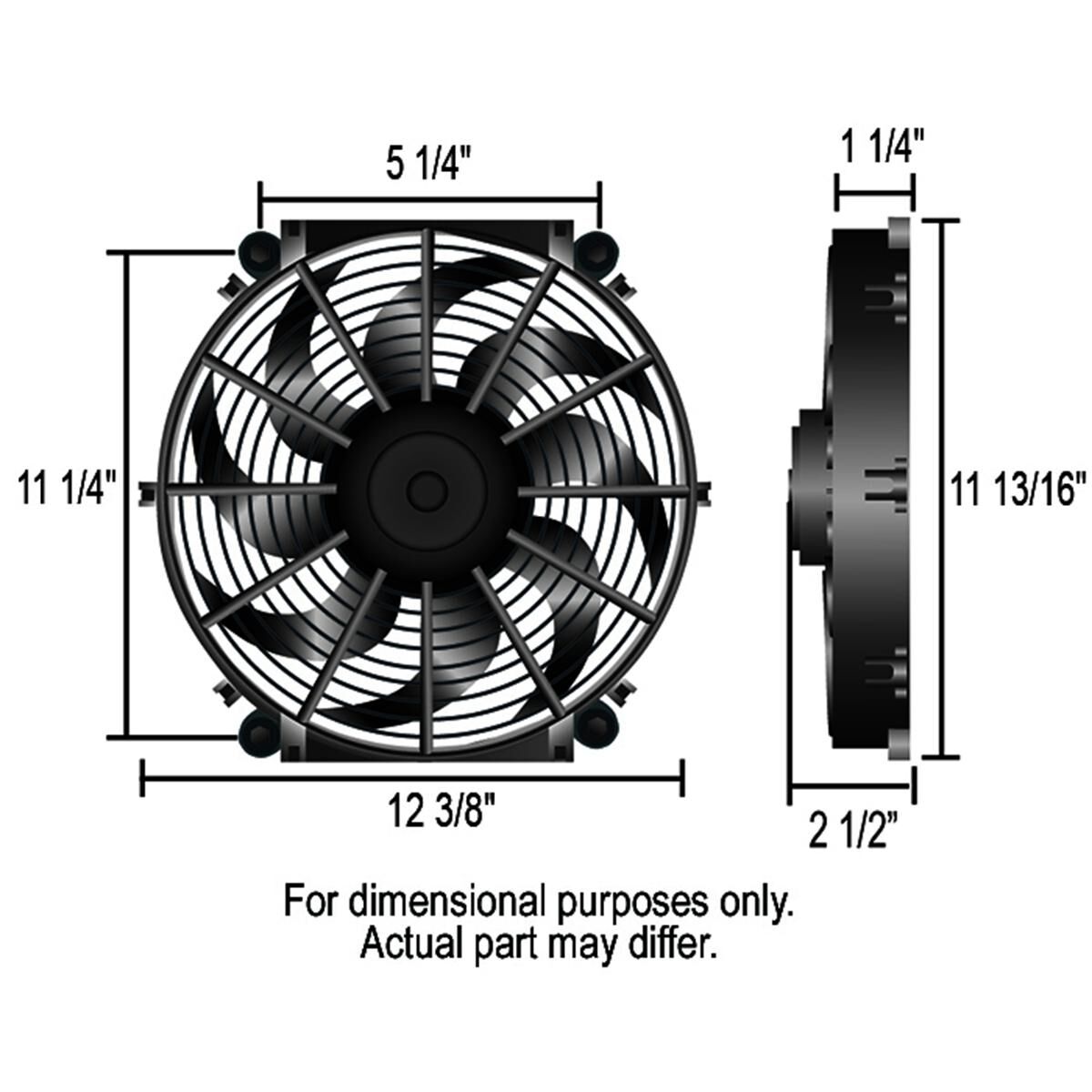Tornado Electric Fan; Standard Kit 12 Inch, , scaau_hi-res