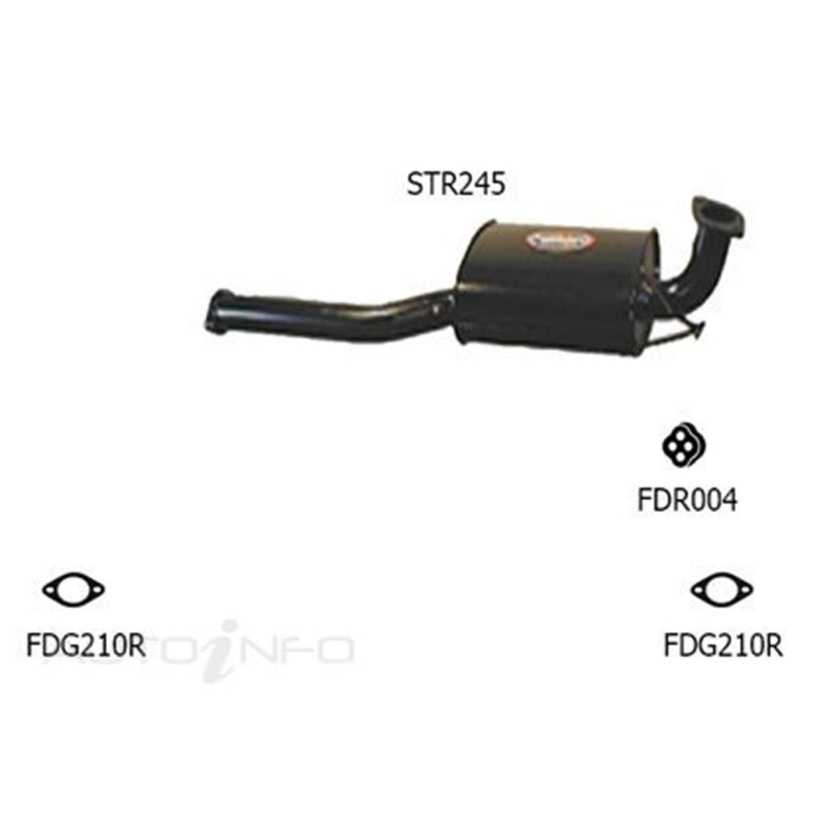 BA-BF 6CYL&XR6 SEDAN 2 1/2' CTR MUFF MEGAFLOW, , scaau_hi-res