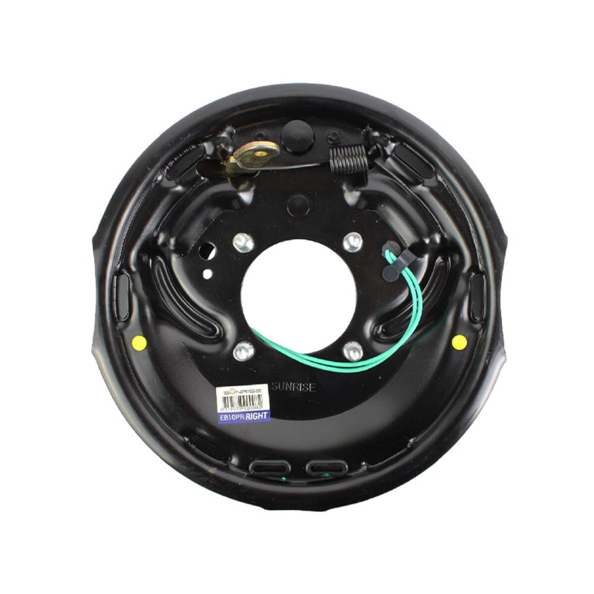 Sunrise 10" Electric Backing Plate Pre Studded Right Side Brake, , scaau_hi-res