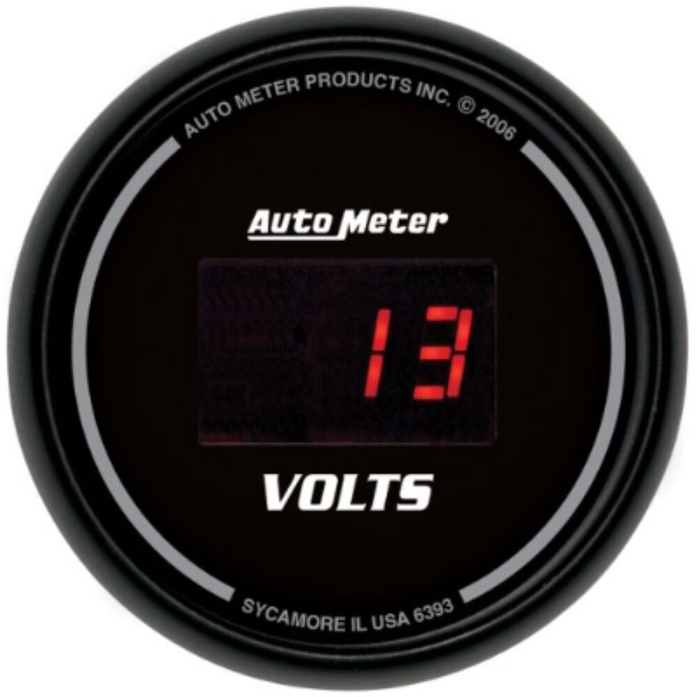 Autometer Digital Voltmeter 2 1/16 Inch, AU6393