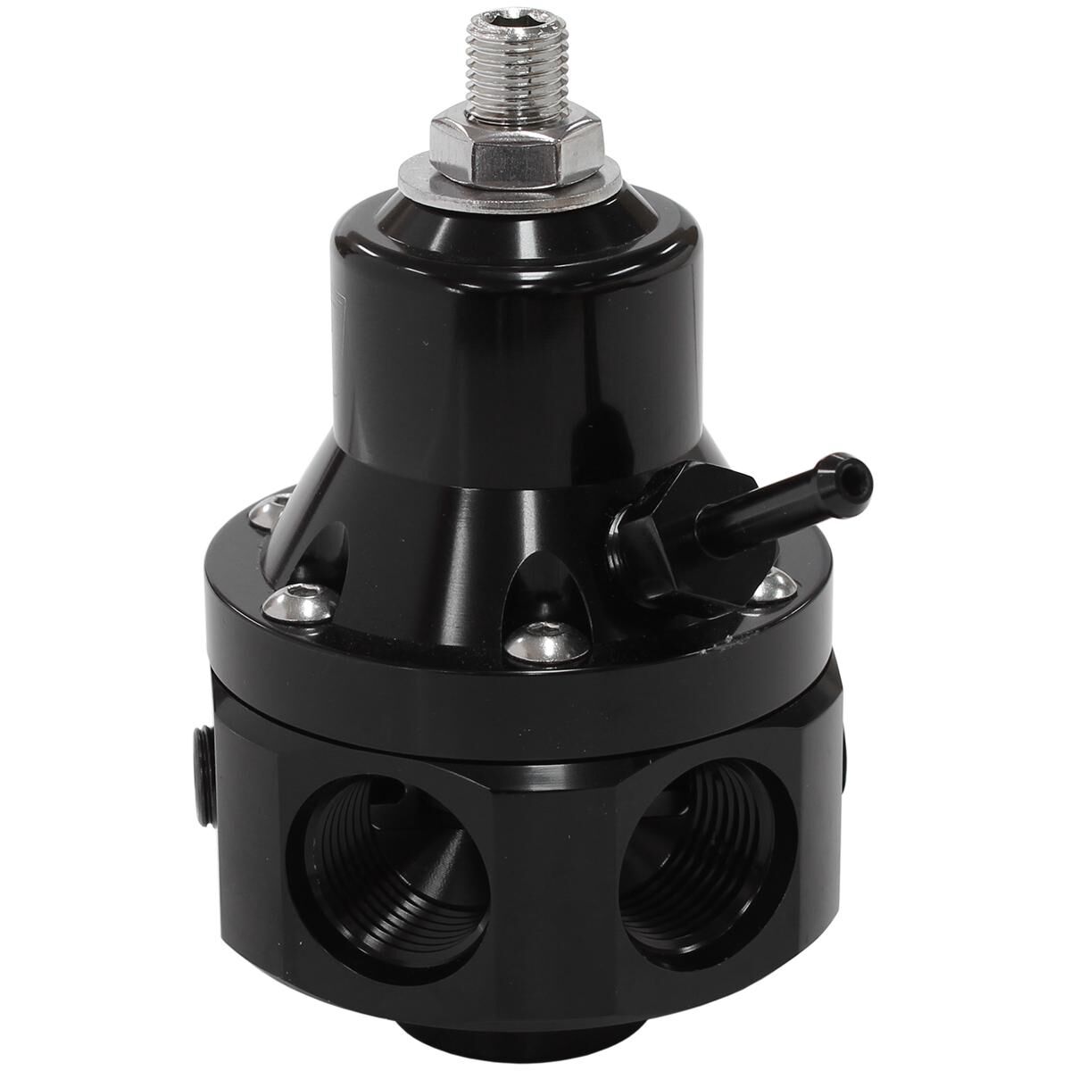 2000HP EFI FUEL PRESSURE REG 4 PORT -8ORB E85 ALCOHOL BLACK, , scaau_hi-res