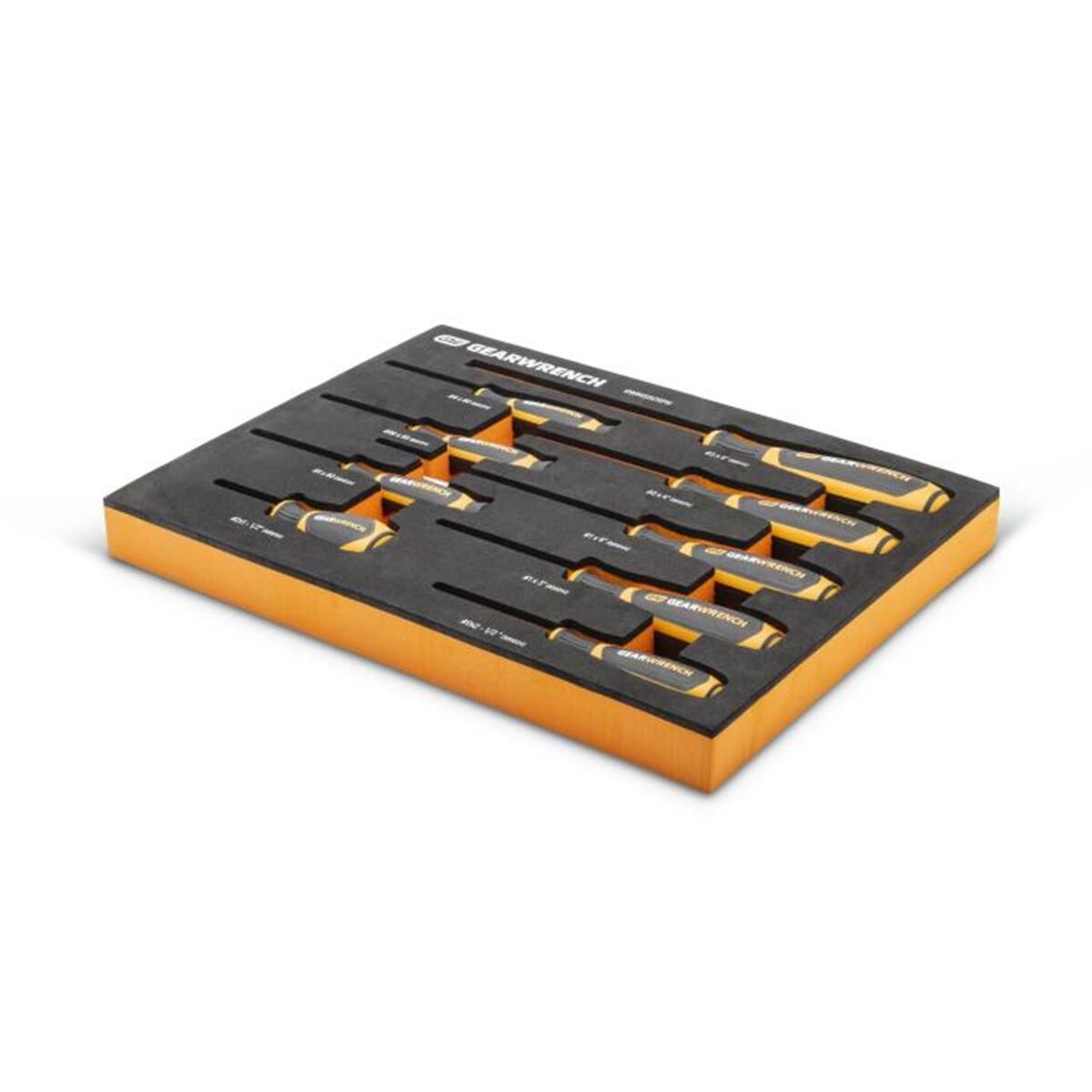 9 PIECE PHILLIPS&reg; DUAL MATERIAL SCREWDRIVER SET IN FOAM STORAGE TRAY, , scaau_hi-res