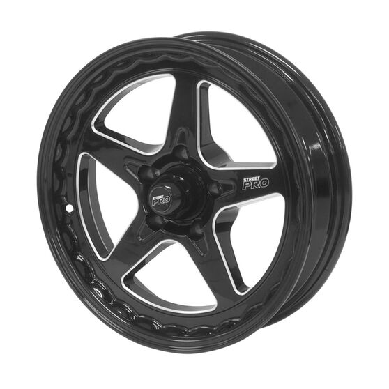 STREET PRO LL CONVO PRO WHEEL BLACK 17X4.5' FOR HOLDEN FOR CHEVROLET BOLT CIRCLE 5 X 4.75' (-26) 1-3/4' BACK SPACE, , scaau_hi-res
