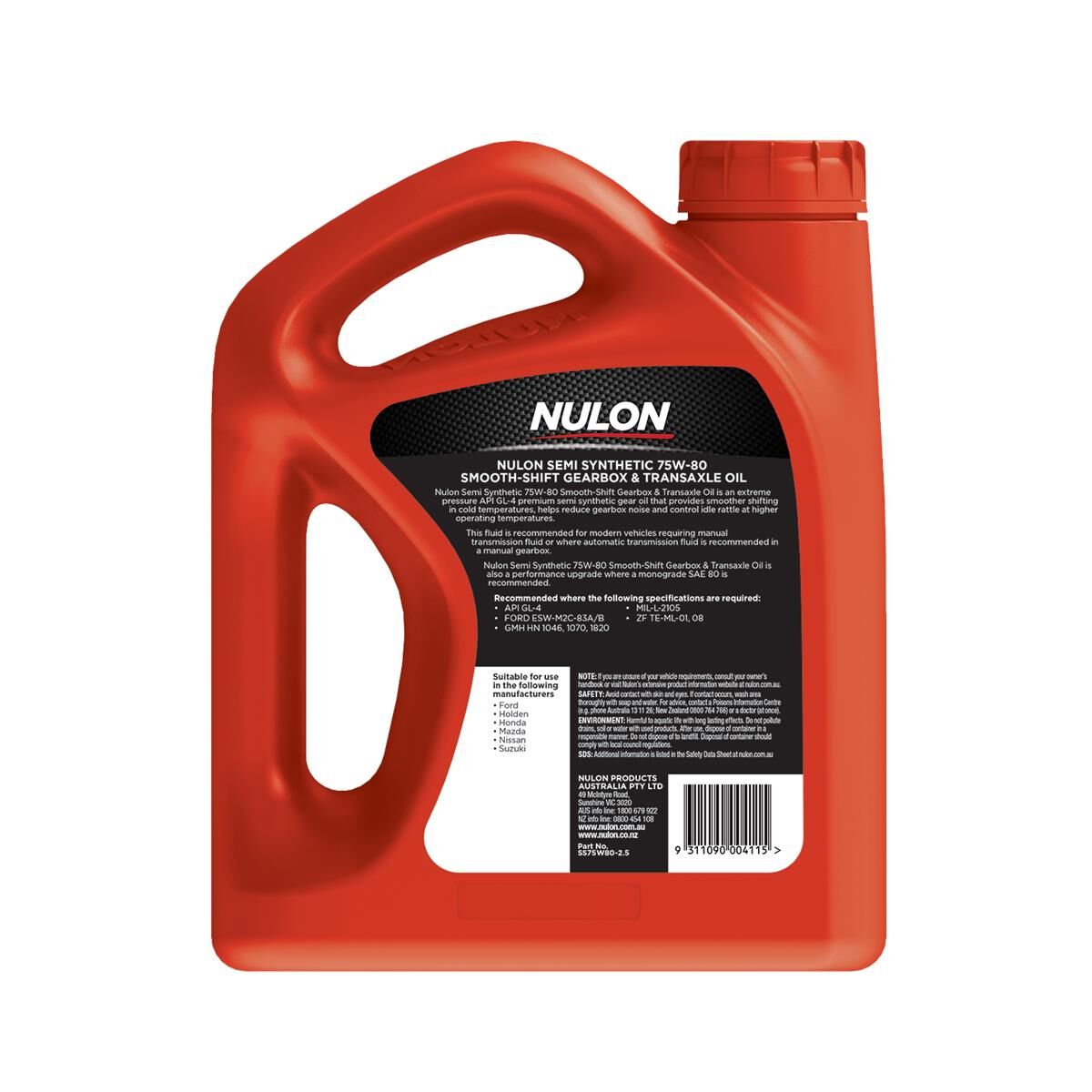 NULON 2.5LT GEARBOX/TRANSAXEL OIL, , scaau_hi-res