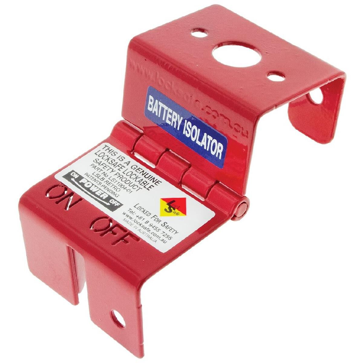 RED LOCKOUT BRACKET SUITS COLE, , scaau_hi-res