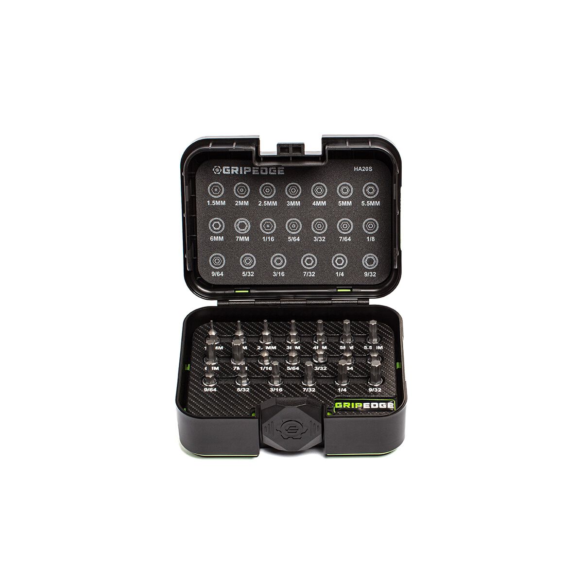 GRIPEDGE 1/4DR MET & SAE HEX DR SET 20PC, , scaau_hi-res