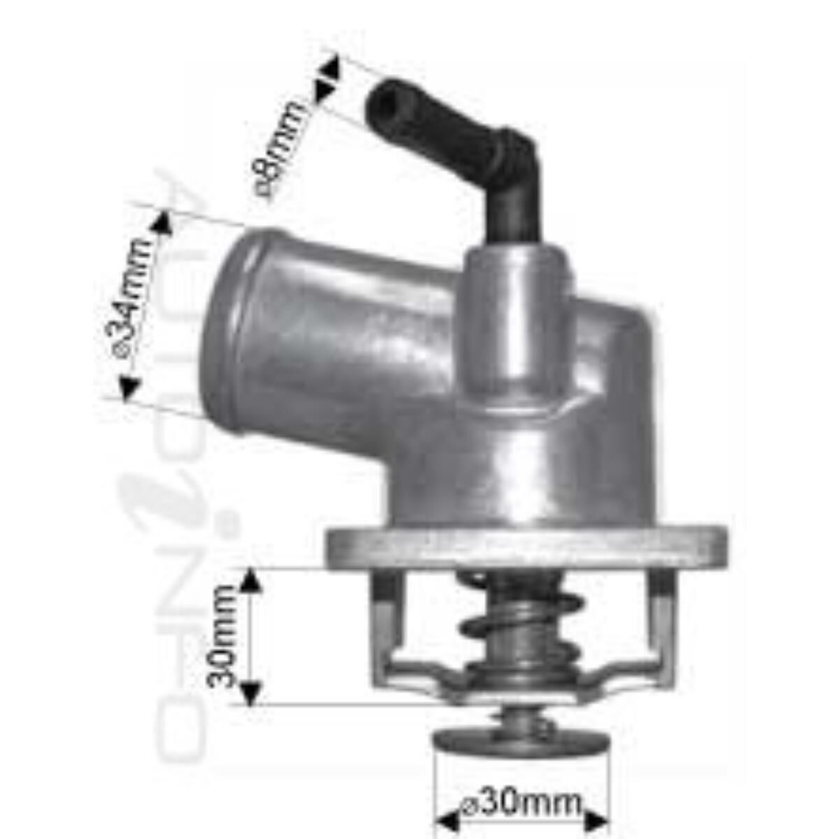 THERMOSTAT HOUSING 92C BOXED, , scaau_hi-res