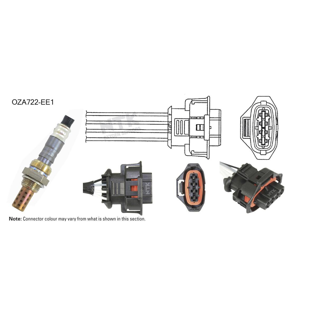 NTK OXYGEN SENSOR - OZA722-EE1, , scaau_hi-res