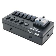 6 WAY DC CONTROL BOX 12/24v ABS PLASTIC VOLT, USB, PLUGS, , scaau_hi-res