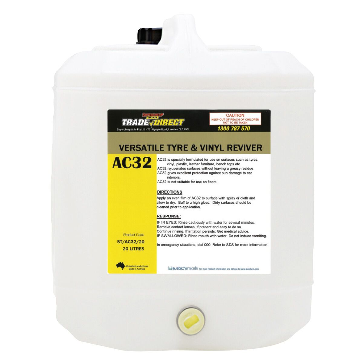 Groom Vinyl Treatment - 20L Plastic Cube, , scaau_hi-res