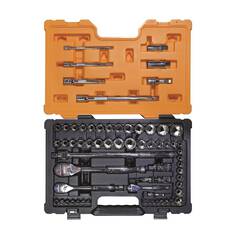 65 PCE 1/4,3/8,1/2" MET & SAE SOCKET SET, , scaau_hi-res
