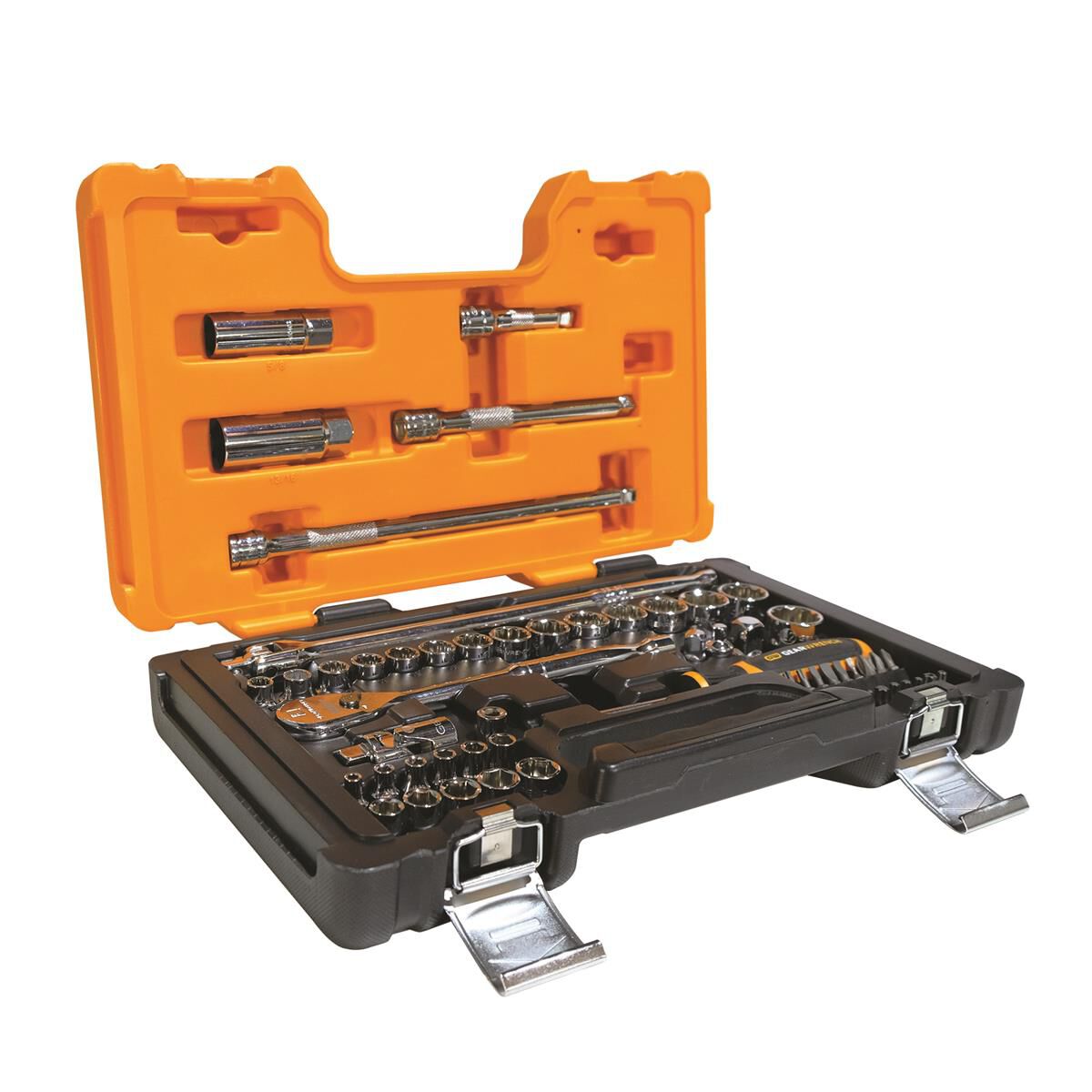 57 PCE 1/4 & 3/8 MET & SAE SOCKET SET, , scaau_hi-res