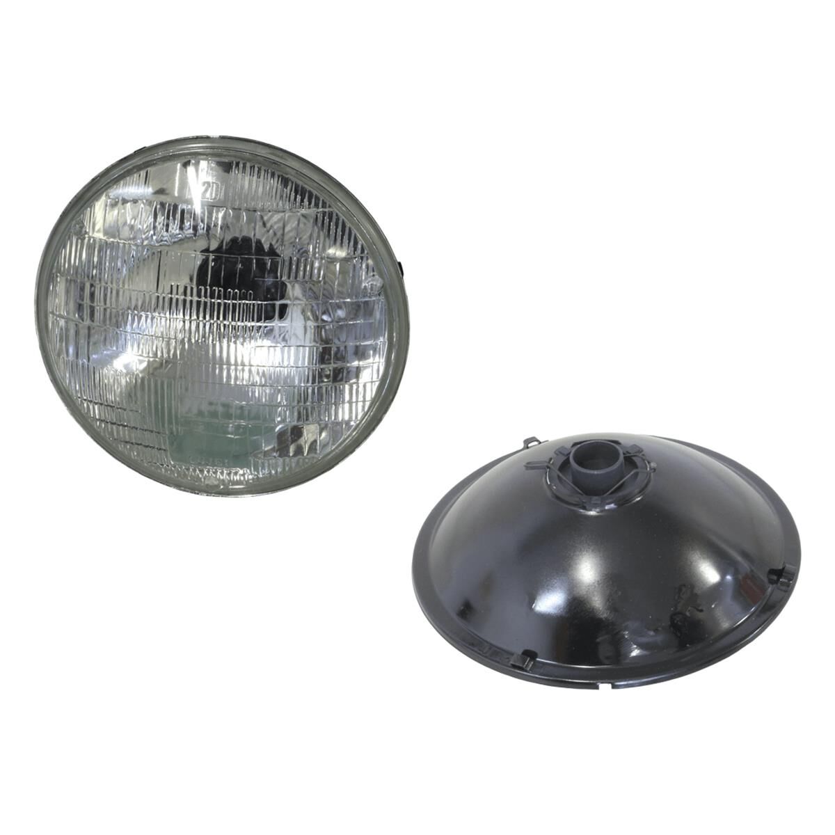 UNIVERSAL  7 INCH SEMI-SEALED  CRYSTAL HEADLIGHT  H4 TYPE WITH NO PARKER, , scaau_hi-res