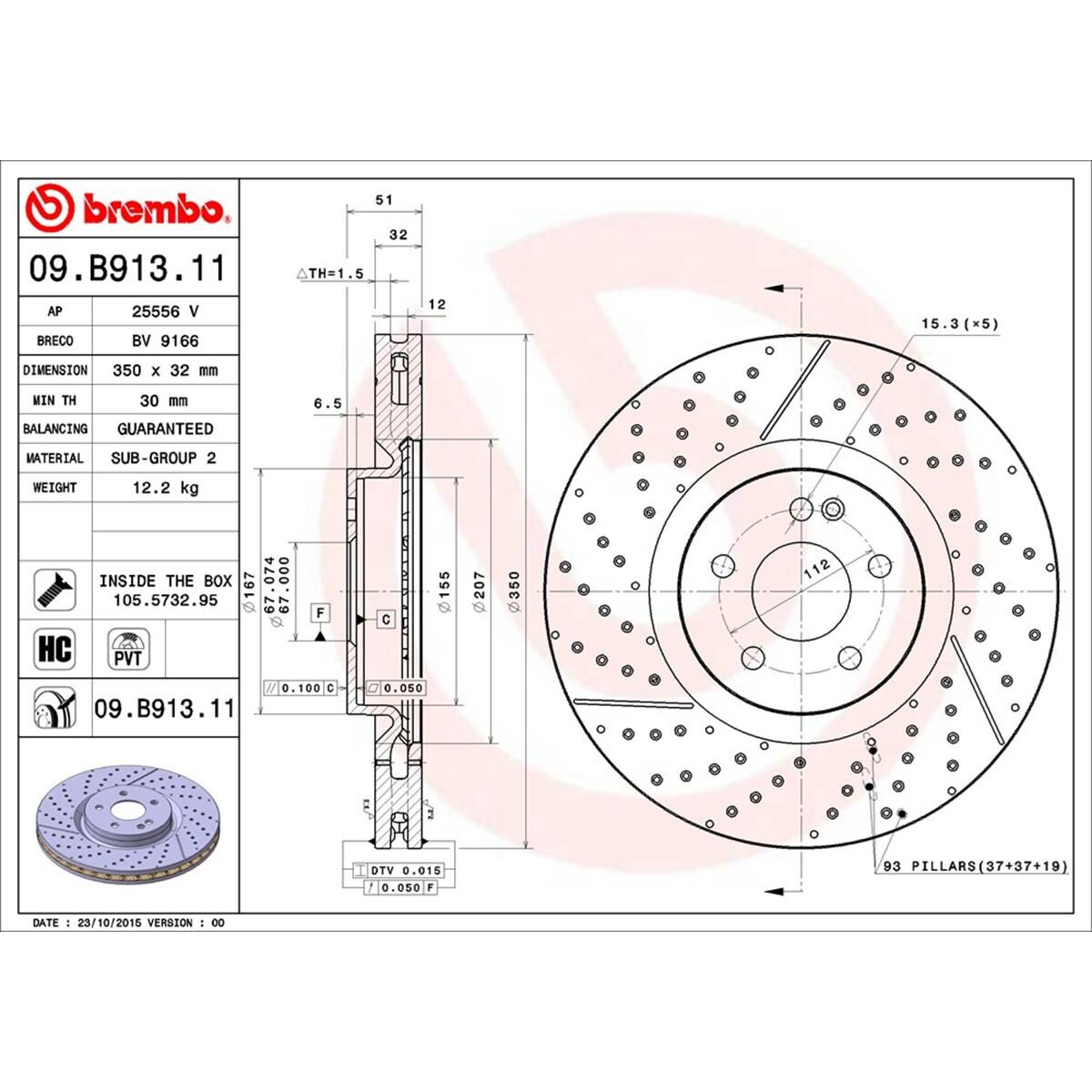BREMBO DISC ROTOR, , scaau_hi-res