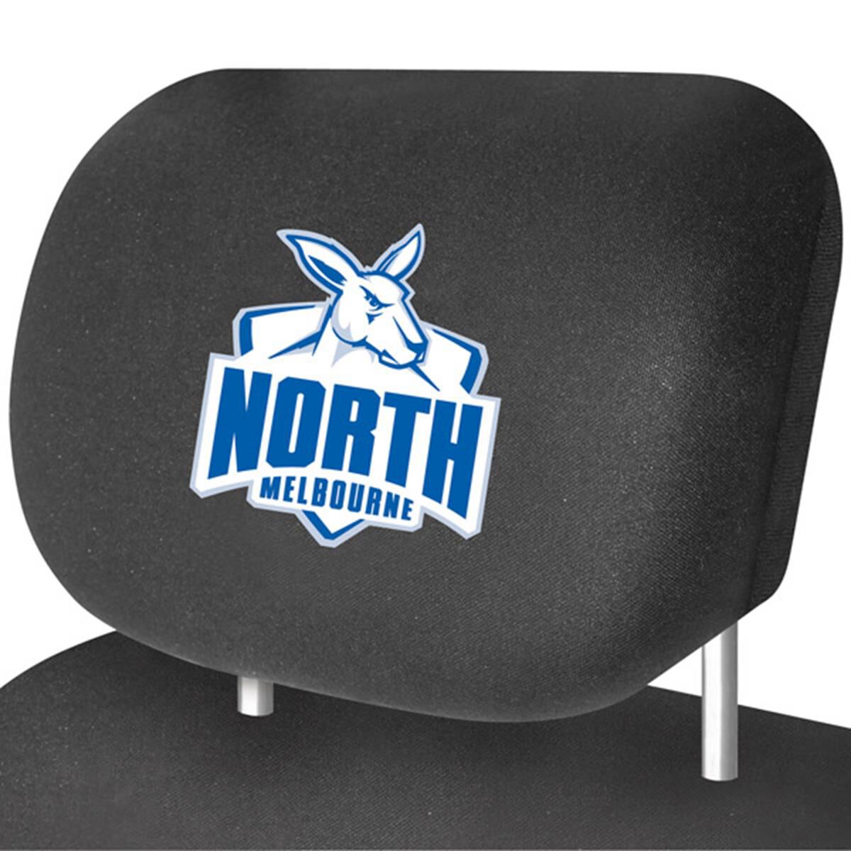 AFL CAR HEAD REST COVER - PAIR KANGAROOS, , scaau_hi-res