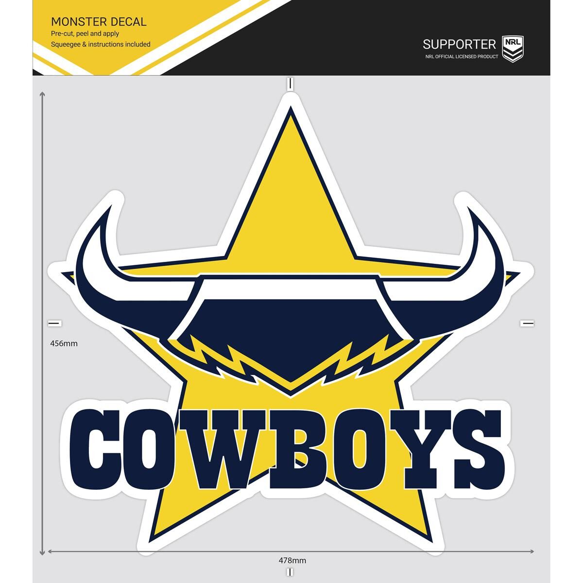 COWBOYS ITAG MONSTER DECAL, , scaau_hi-res