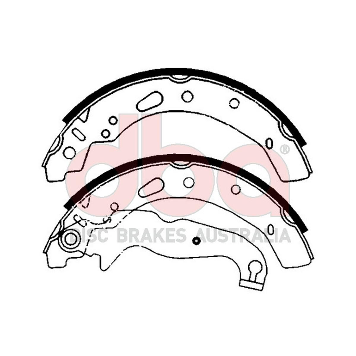 Street Series Brake Shoes [Mazda 2 200mm], , scaau_hi-res