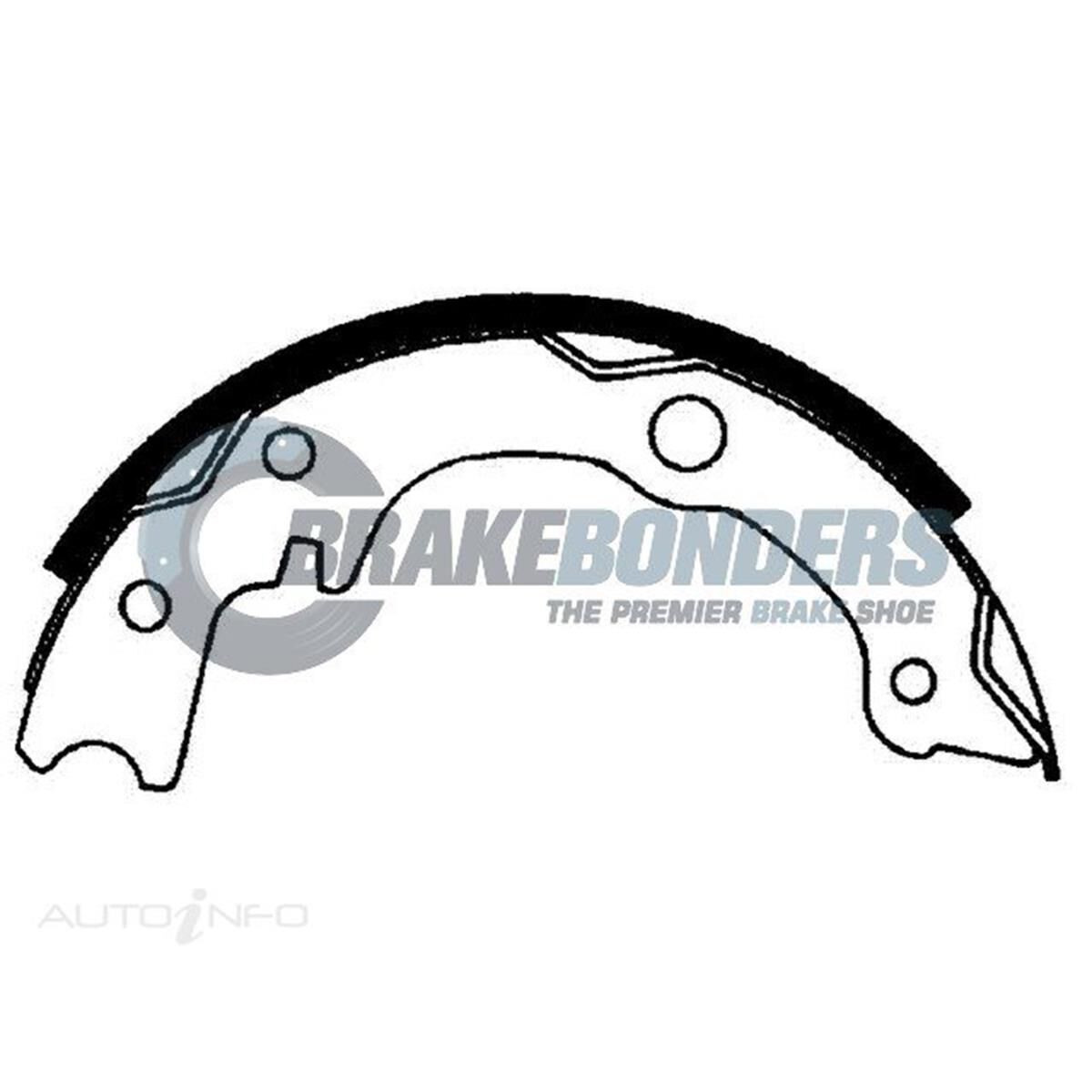 Brake Shoes - Mitsubishi [2Pcs] Parking Brake 180mm, , scaau_hi-res