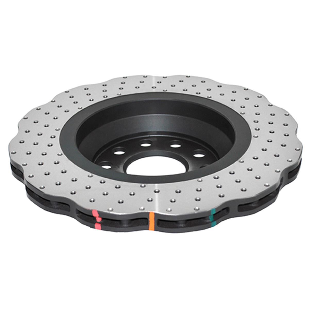 4000 XD Crossdrilled and Dimpled WAVE Disc KP [ VW Golf R32 /Jetta/Tiguan & Skoda 03-> R ], , scaau_hi-res