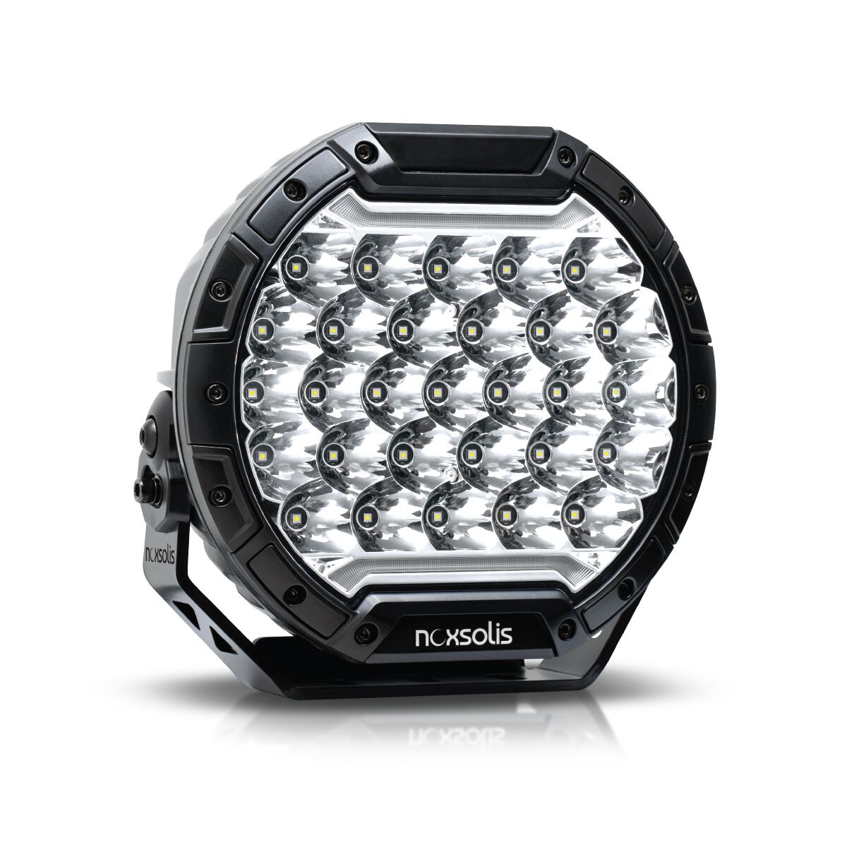 LED 8.5" DRIVING LAMP SINGLE - COMBO BEAM WITH 1 CLEAR COVER 1 X BLACK PC COVERS 12-24V, , scaau_hi-res