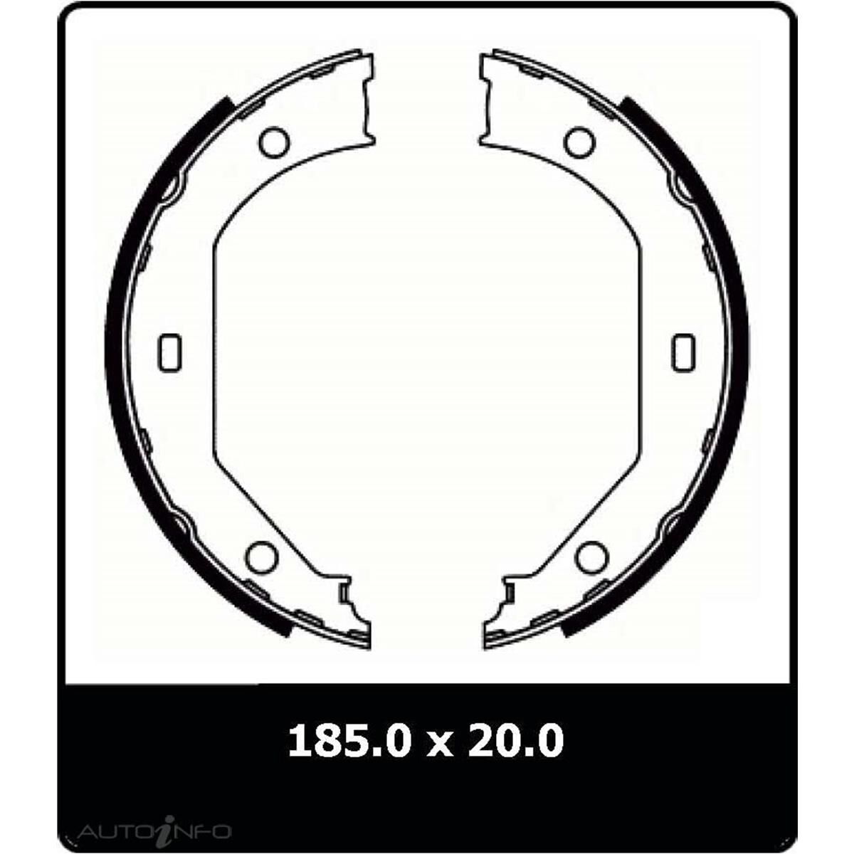 PTX HANDBRAKE SHOES BMW 3 AND 5 SERIES, , scaau_hi-res