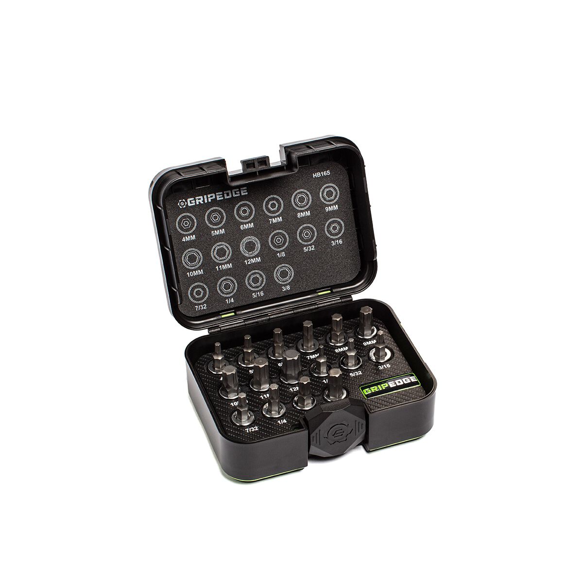 GRIPEDGE 3/8DR MET SAE HEX DR SET 16PC, , scaau_hi-res