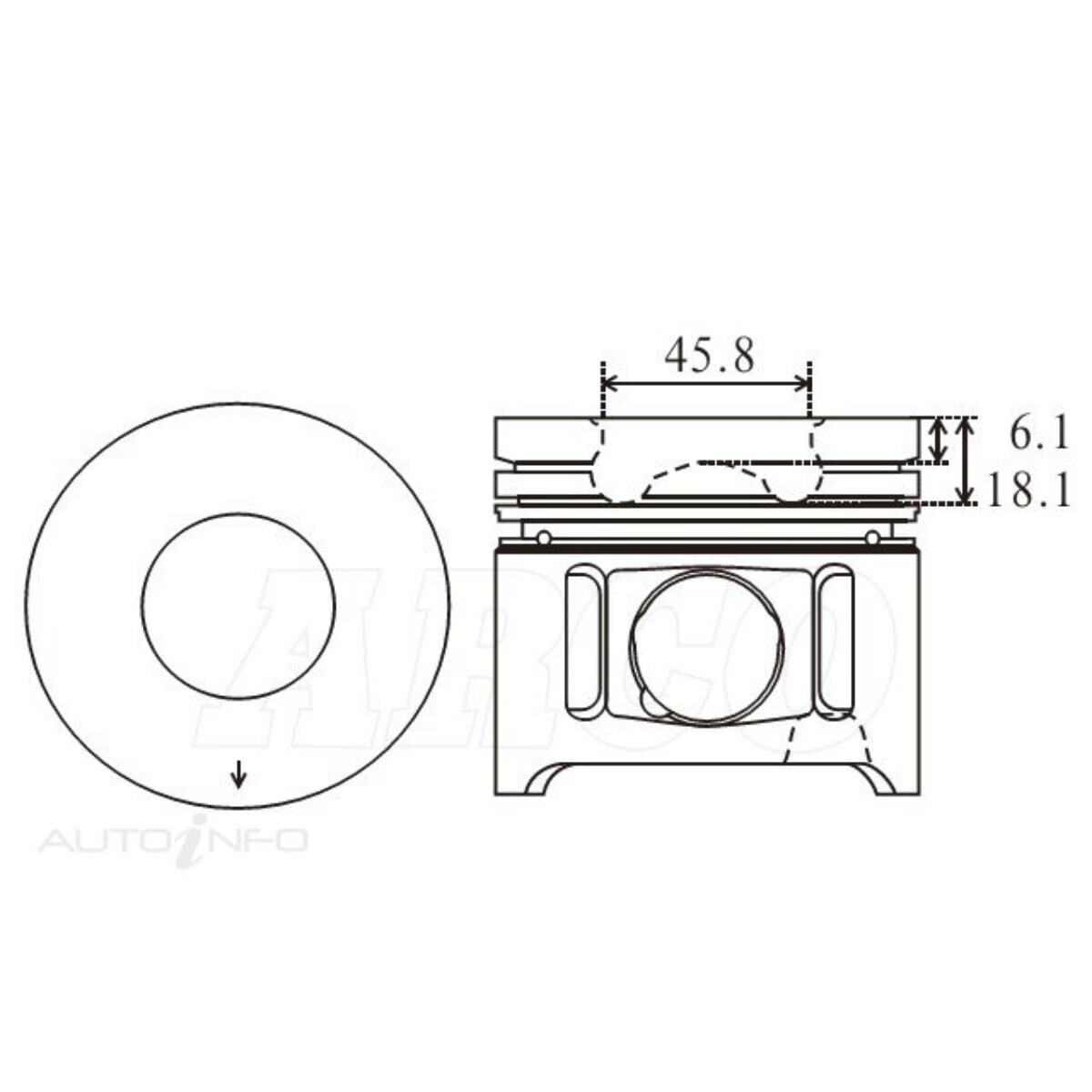 TOYOTA 1HD-FTE 'PISTON SET - ALFIN', , scaau_hi-res