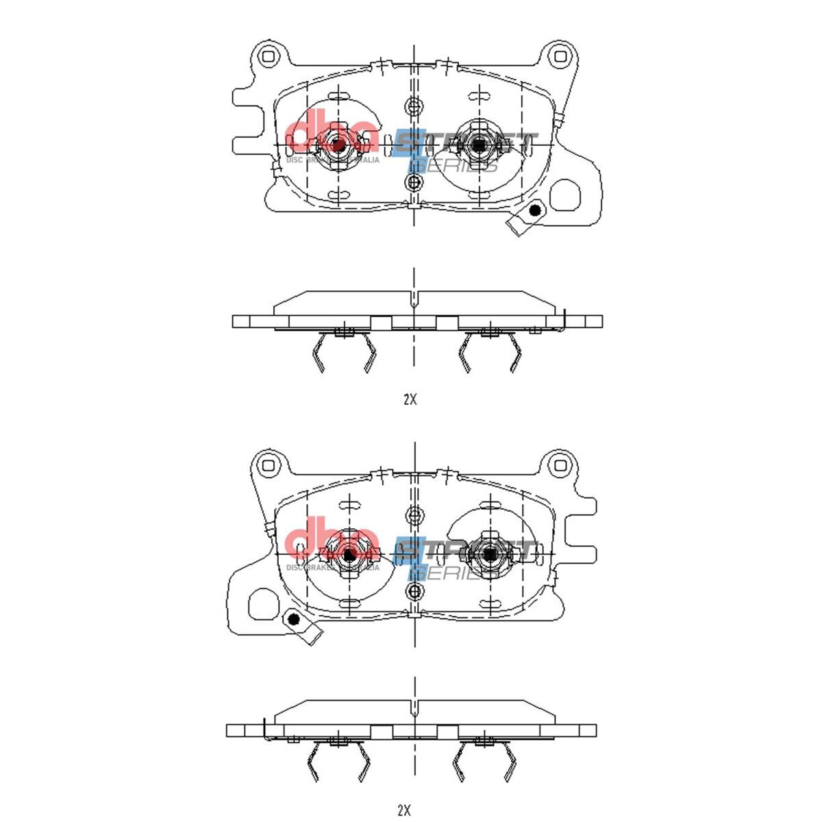 DBA SS STREET SERIES BRAKE PADS [GENESIS GV80 08/2020 ON F], , scaau_hi-res