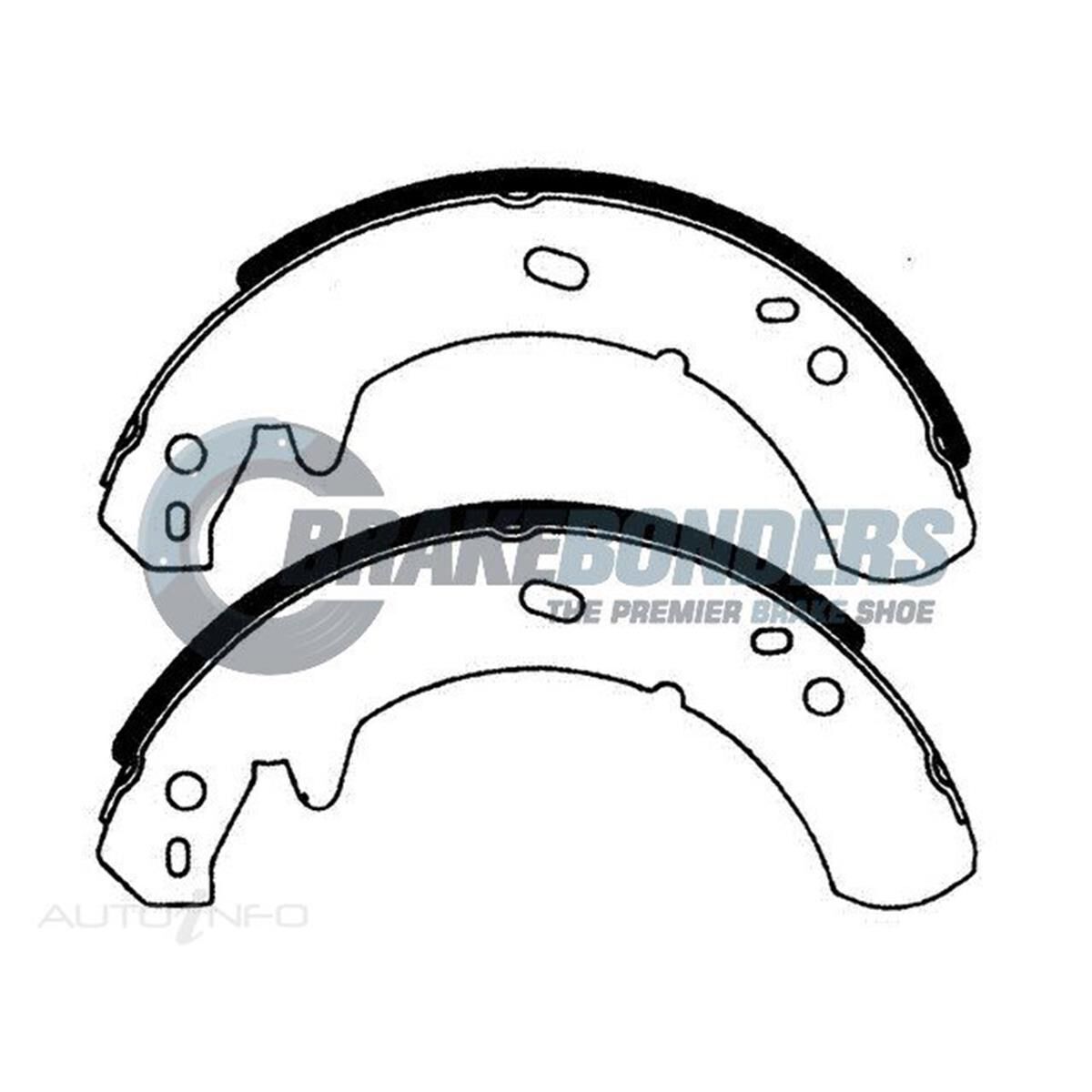 Brake Shoes - Land Rover Parking Brake 254mm, , scaau_hi-res