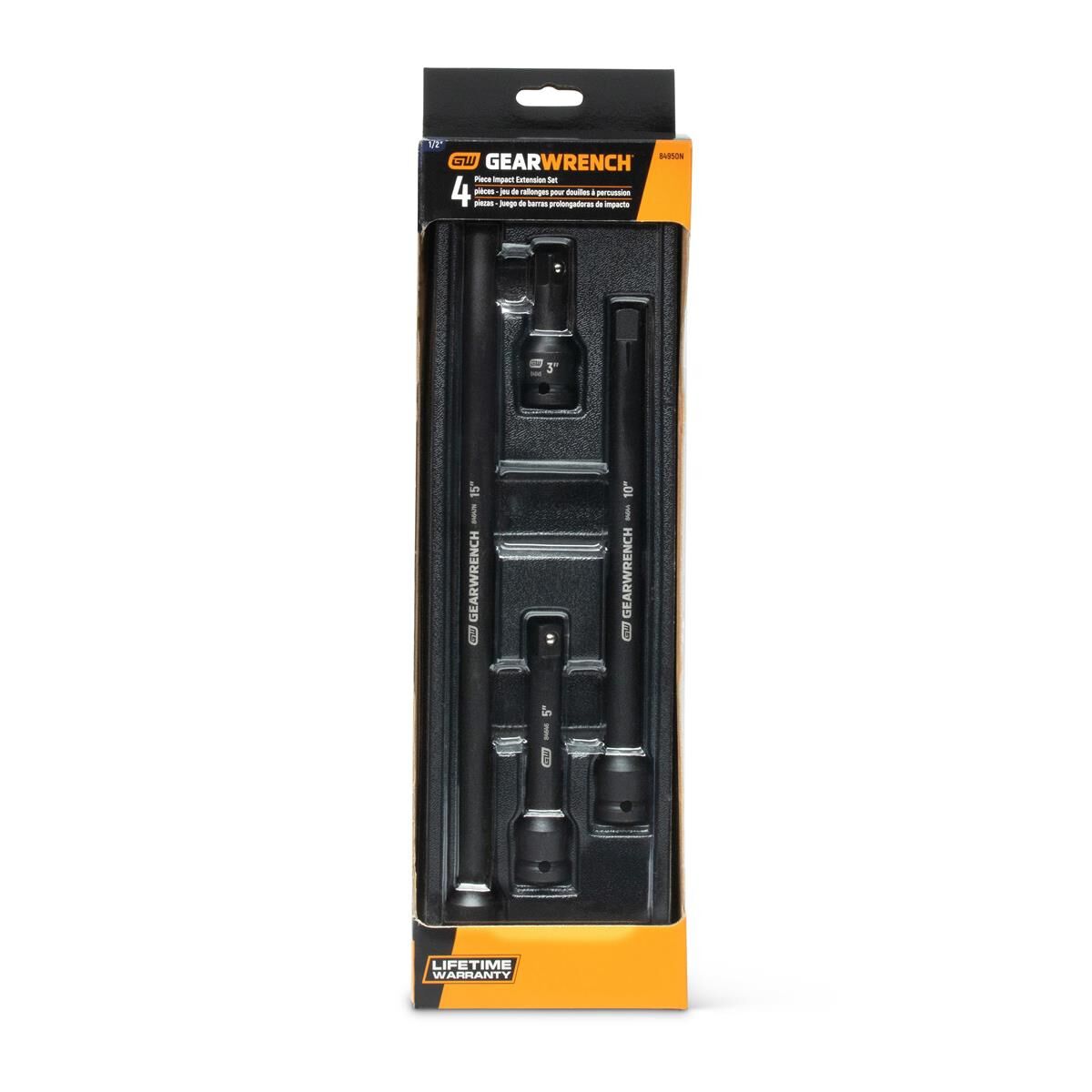 4 PC. 1/2&rdquo; DRIVE IMPACT EXTENSION SET 3&rdquo;, 5&rdquo;, 10&rdquo; & 15&rdquo;, , scaau_hi-res