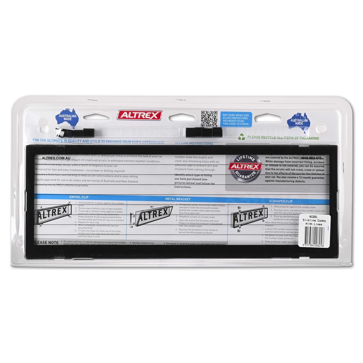 6 FIG QLD SLIMLINE NPP LINED RECESSED, , scaau_hi-res