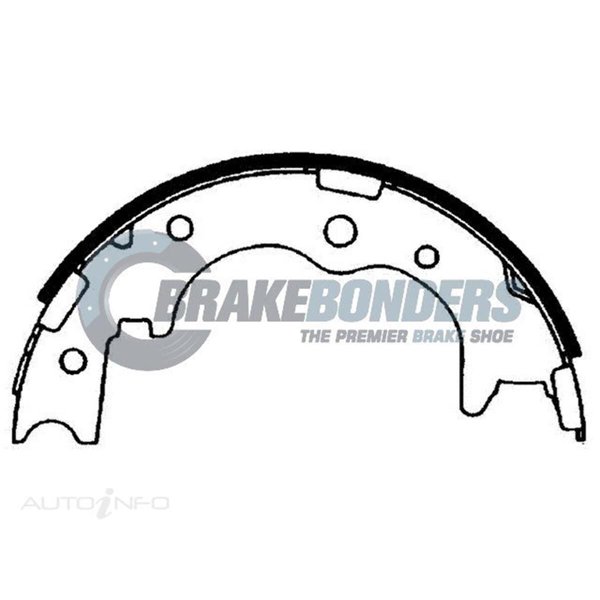 Brake Shoes - Toyota [2Pcs] Parking Brake 200mm, , scaau_hi-res