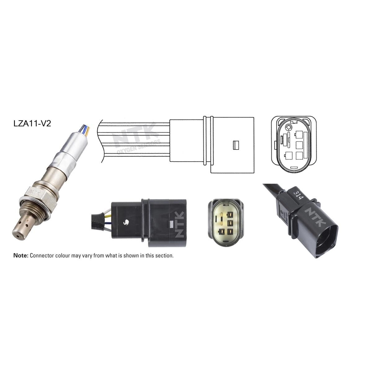 NTK AIR FUEL RATIO SENSOR - LZA11-V2, , scaau_hi-res