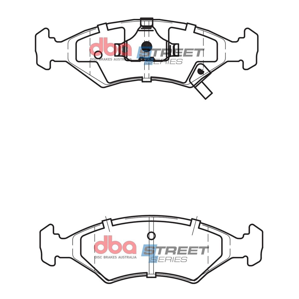 DBA SS STREET SERIES BRAKE PADS [ Kia & Mazda 1996-2002 F ], , scaau_hi-res