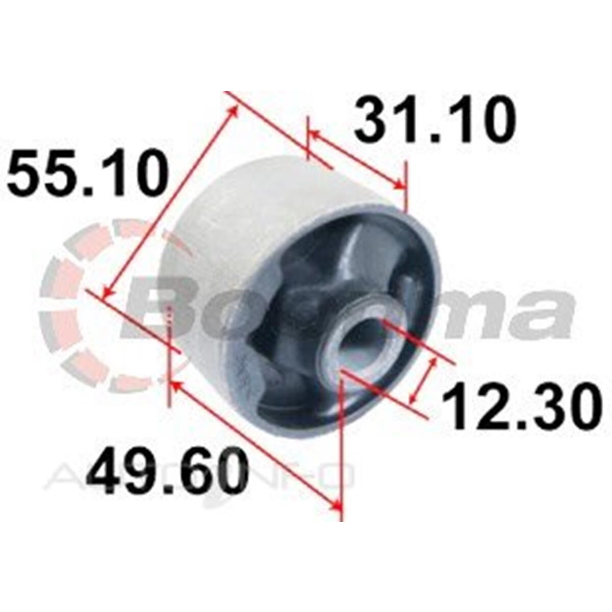 MAZ CX9 06-16 REAR DIFF B/KIT, , scaau_hi-res