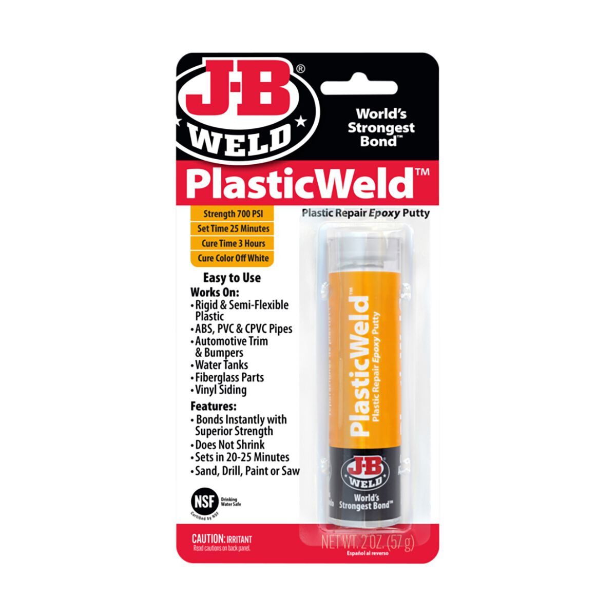 JB WELD PLASTICWELD EPOXY PUTTY STICK, , scaau_hi-res