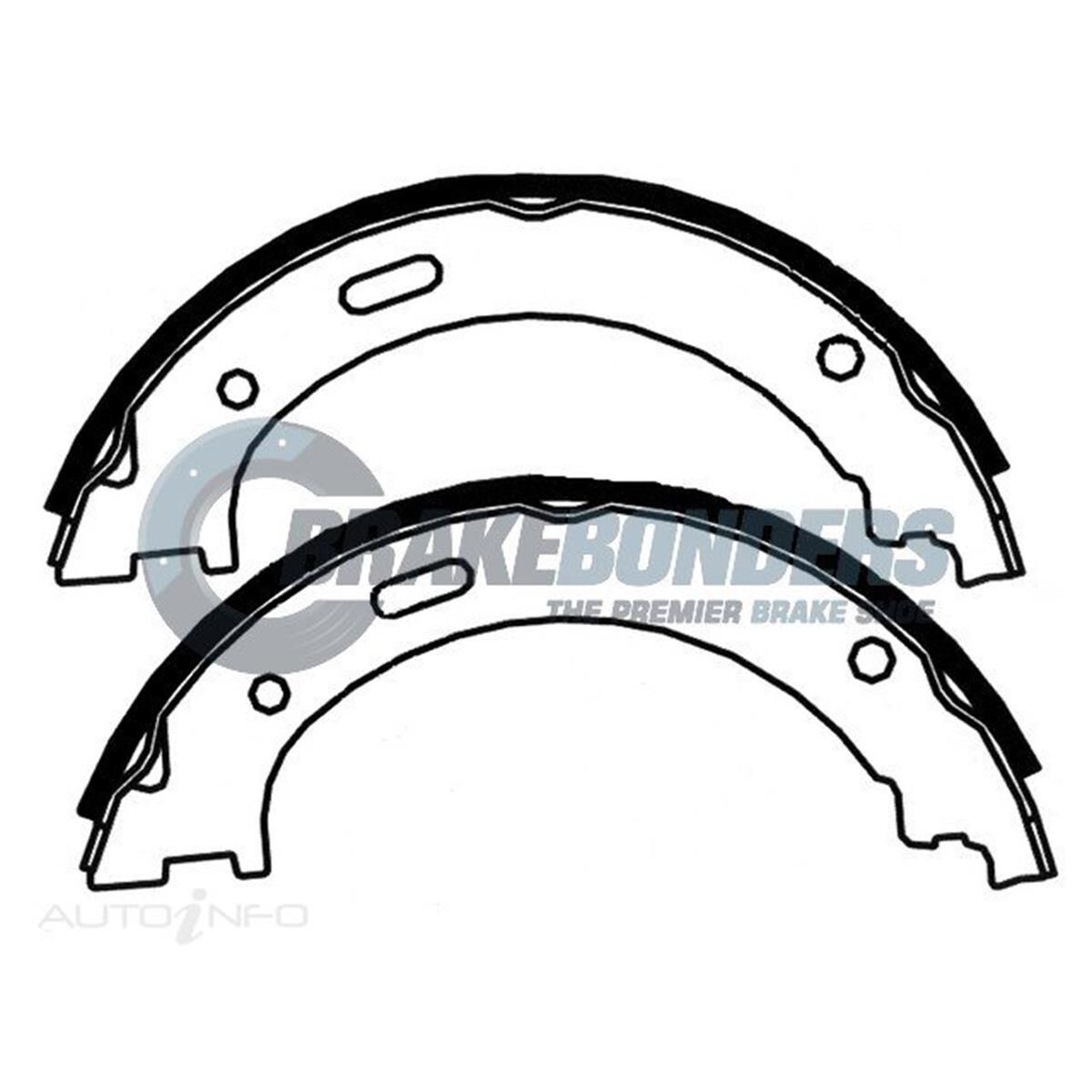 Brake Shoes - Jeep Parking Brake 205mm, , scaau_hi-res