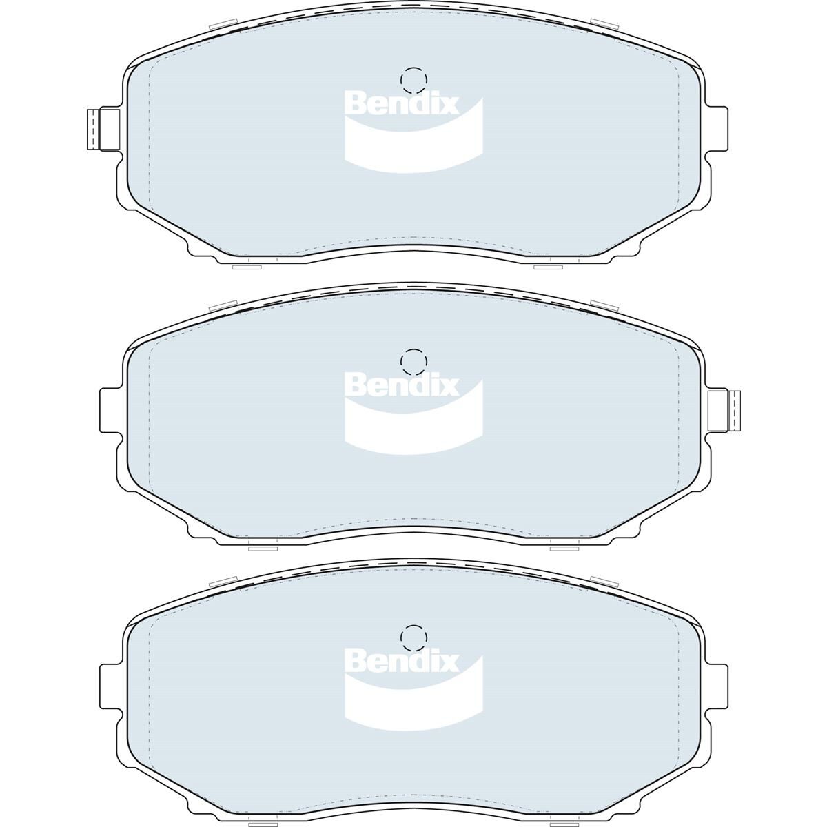 Bendix Heavy Duty Brake Pads - DB1916HD, , scaau_hi-res