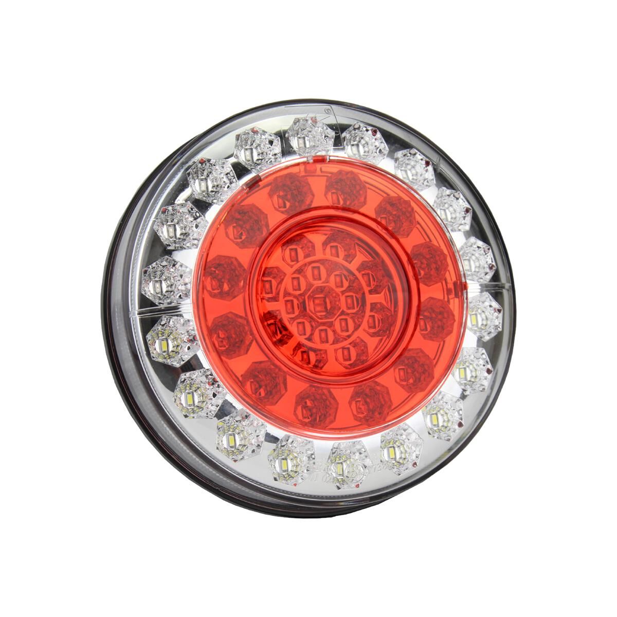 Sunrise LED Round Light 122mm Diameter 12/24V - Indicator, , scaau_hi-res