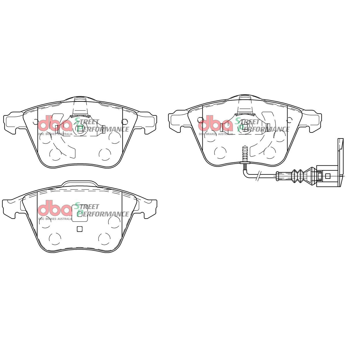DBA SP PERFORMANCE BRAKE PADS [ AUDI/VOLKSWAGON SCIROCCO 2008 - ON F ], , scaau_hi-res