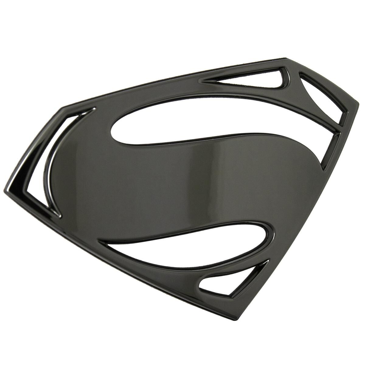 DAWN OF JUSTICE SUPERMAN 3D CAR EMBLEM (BLACK CHROME), , scaau_hi-res