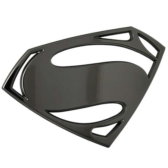 DAWN OF JUSTICE SUPERMAN 3D CAR EMBLEM (BLACK CHROME), , scaau_hi-res