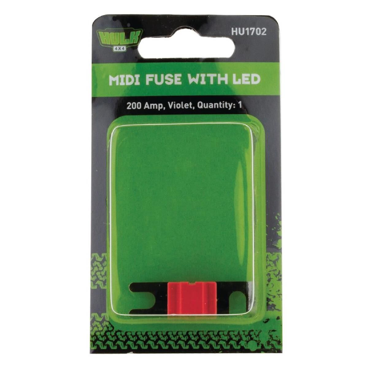 PKT 1 MIDI FUSE RED 50 AMP WITH LED 32 VDC, , scaau_hi-res