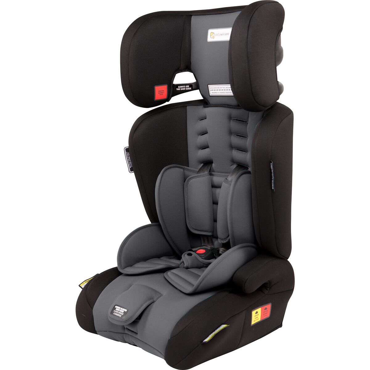 InfaSecure Visage Astra Convertible Booster Seat Grey