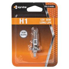 PKT 1 H1 HALOGEN GLOBE 12V 55WP14.5s BASE LONG LIFE BLISTER, , scaau_hi-res